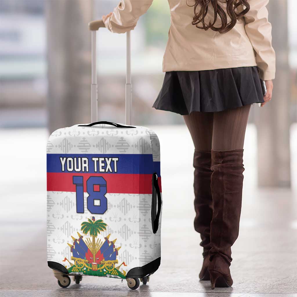 Custom Haiti Football Luggage Cover Ekip foutbol Ayiti LT18