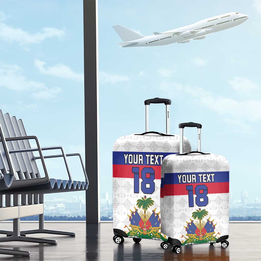 Custom Haiti Football Luggage Cover Ekip foutbol Ayiti LT18