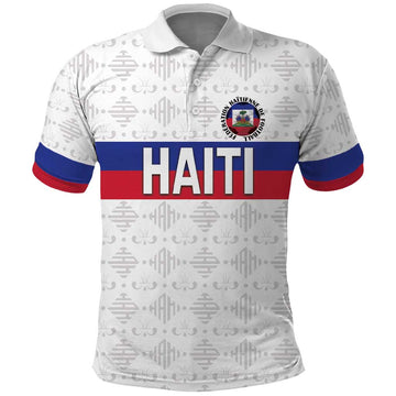 Custom Haiti Football Polo Shirt Ekip foutbol Ayiti LT18