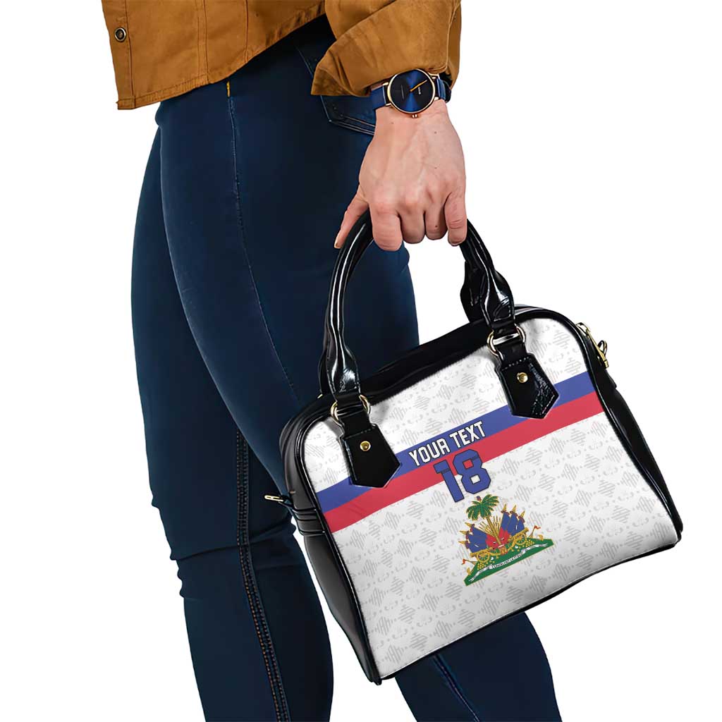 Custom Haiti Football Shoulder Handbag Ekip foutbol Ayiti LT18