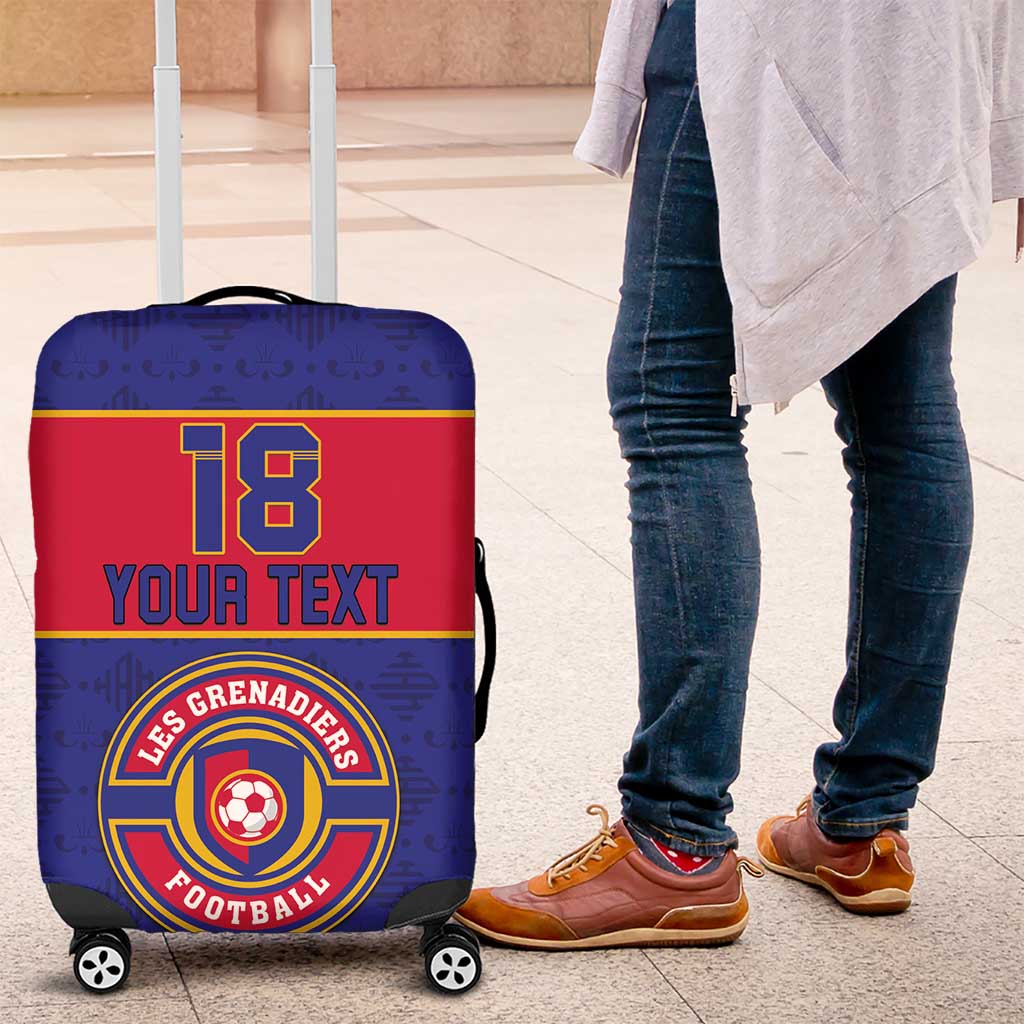 Custom Haiti Football Luggage Cover Le Rouge et Bleu Sporty Style LT18