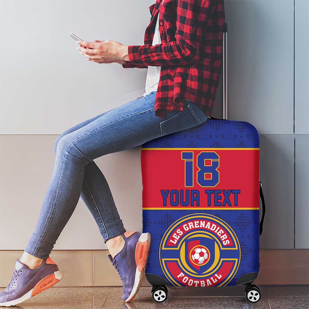 Custom Haiti Football Luggage Cover Le Rouge et Bleu Sporty Style LT18