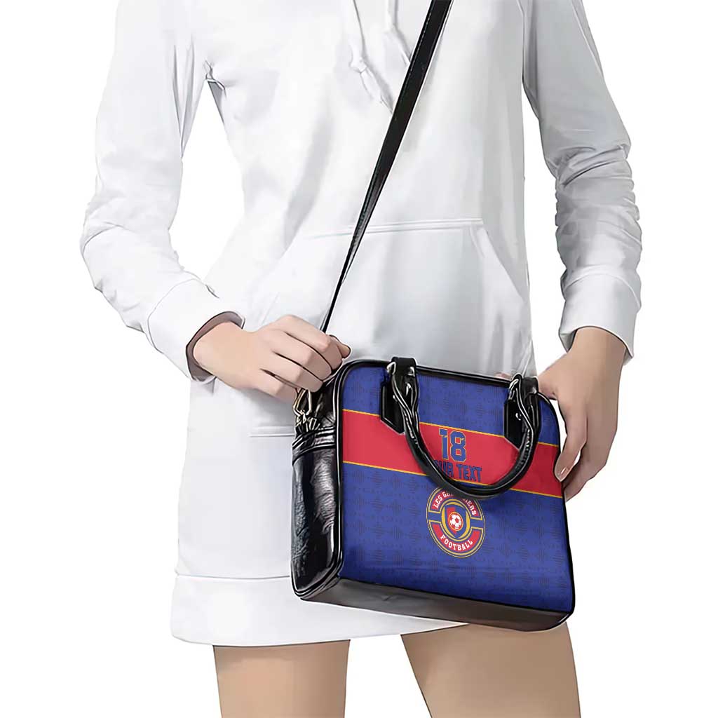 Custom Haiti Football Shoulder Handbag Le Rouge et Bleu Sporty Style LT18