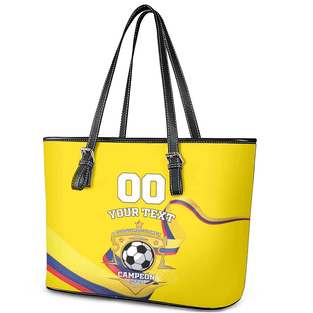 Custom Colombia Football Leather Tote Bag Go Champions Unique Style LT18