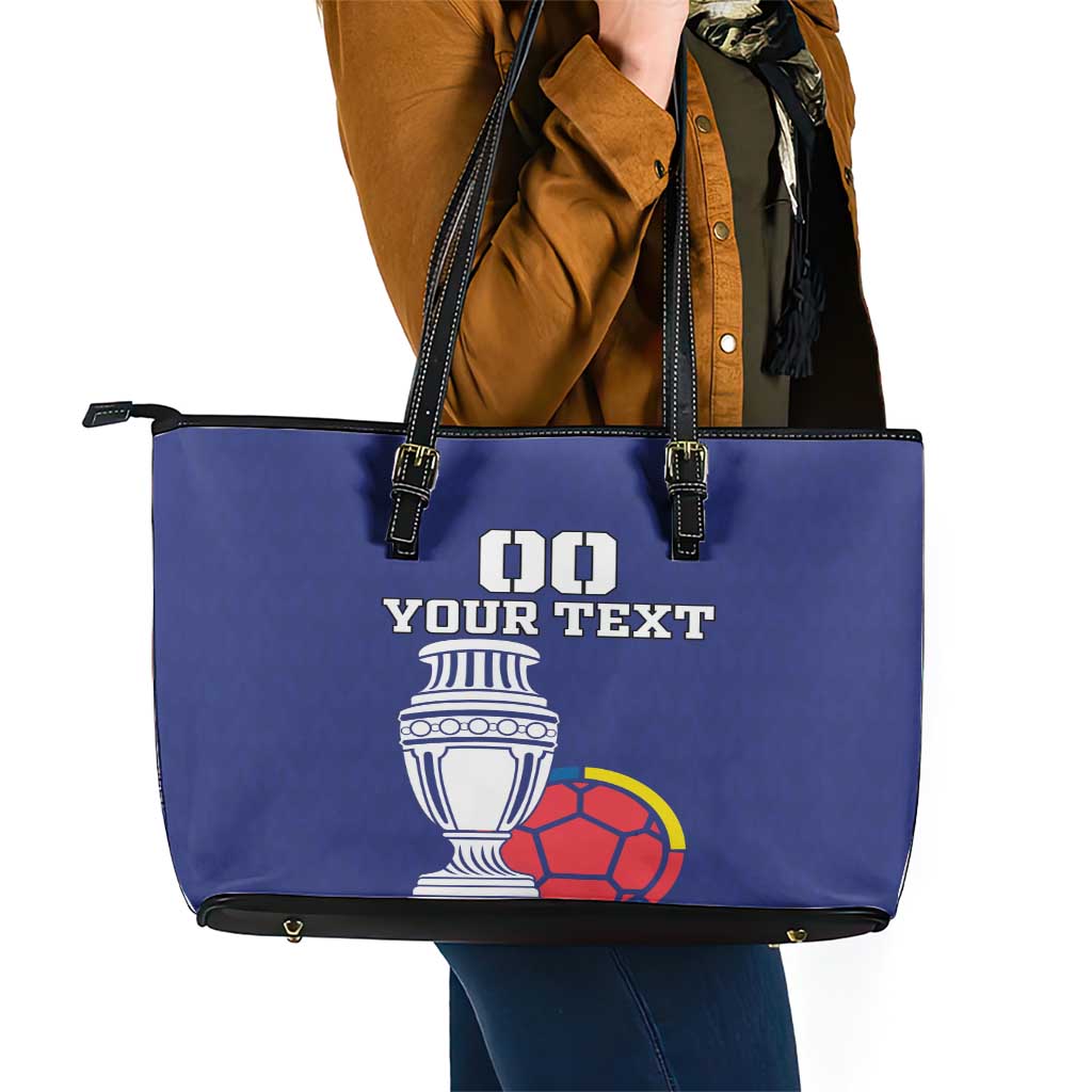 Custom Colombia Football Leather Tote Bag 2024 Copa America LT18