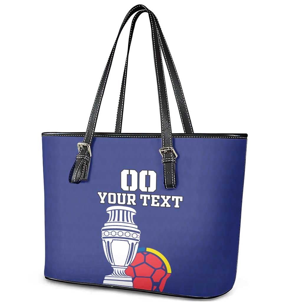 Custom Colombia Football Leather Tote Bag 2024 Copa America LT18