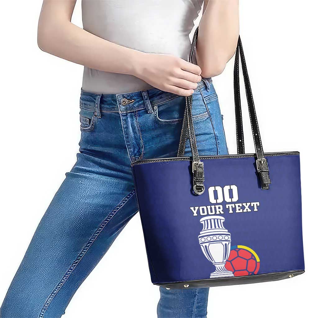 Custom Colombia Football Leather Tote Bag 2024 Copa America LT18