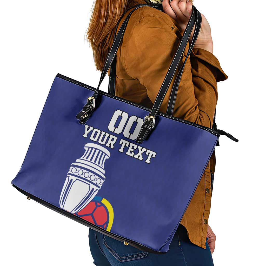 Custom Colombia Football Leather Tote Bag 2024 Copa America LT18