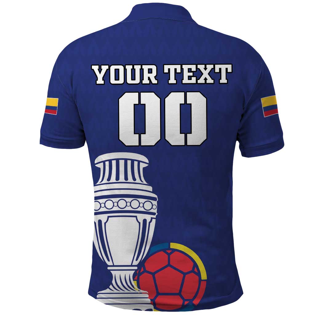 Custom Colombia Football Polo Shirt 2024 Copa America LT18