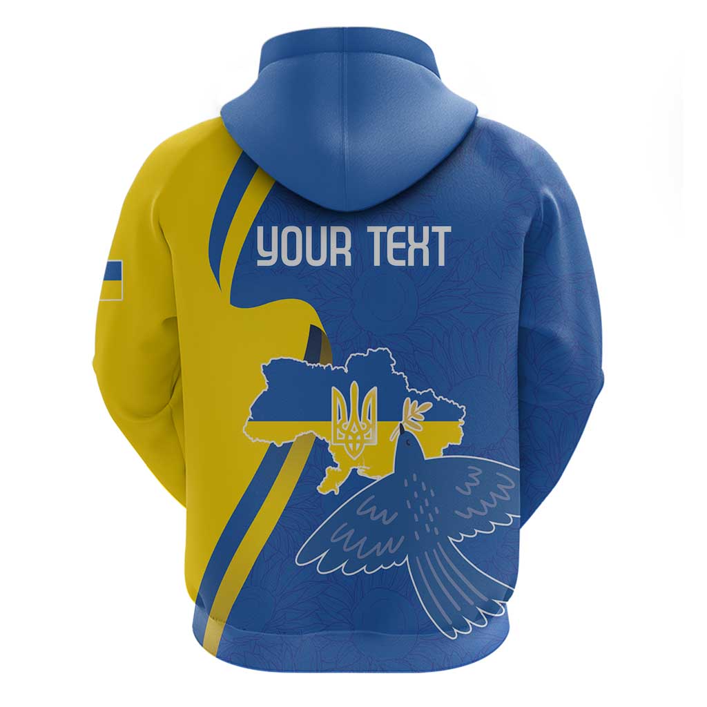 Personalized Ukraine Independence Day Hoodie Peace Dove Sunflower LT18