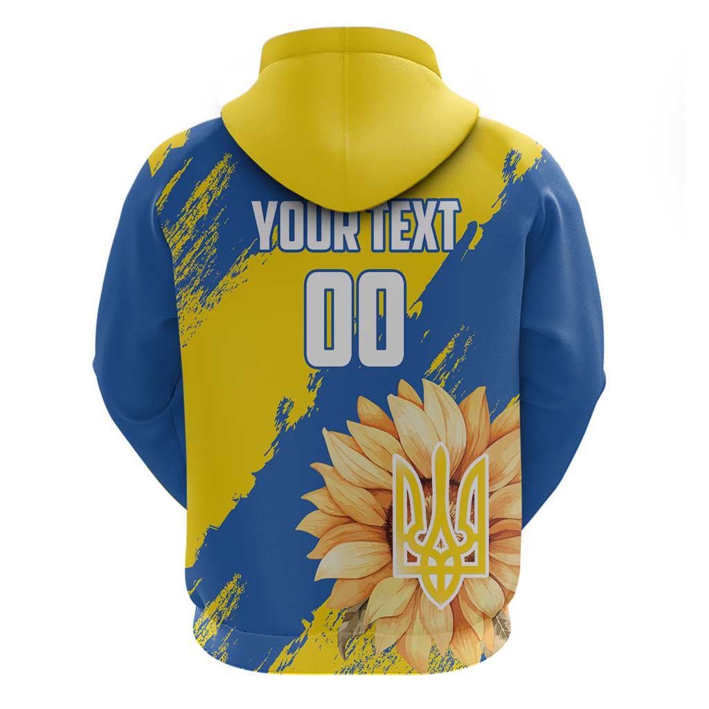 Custom Ukraine Independence Day Hoodie Dove Of Peace With Grunge Pattern LT18