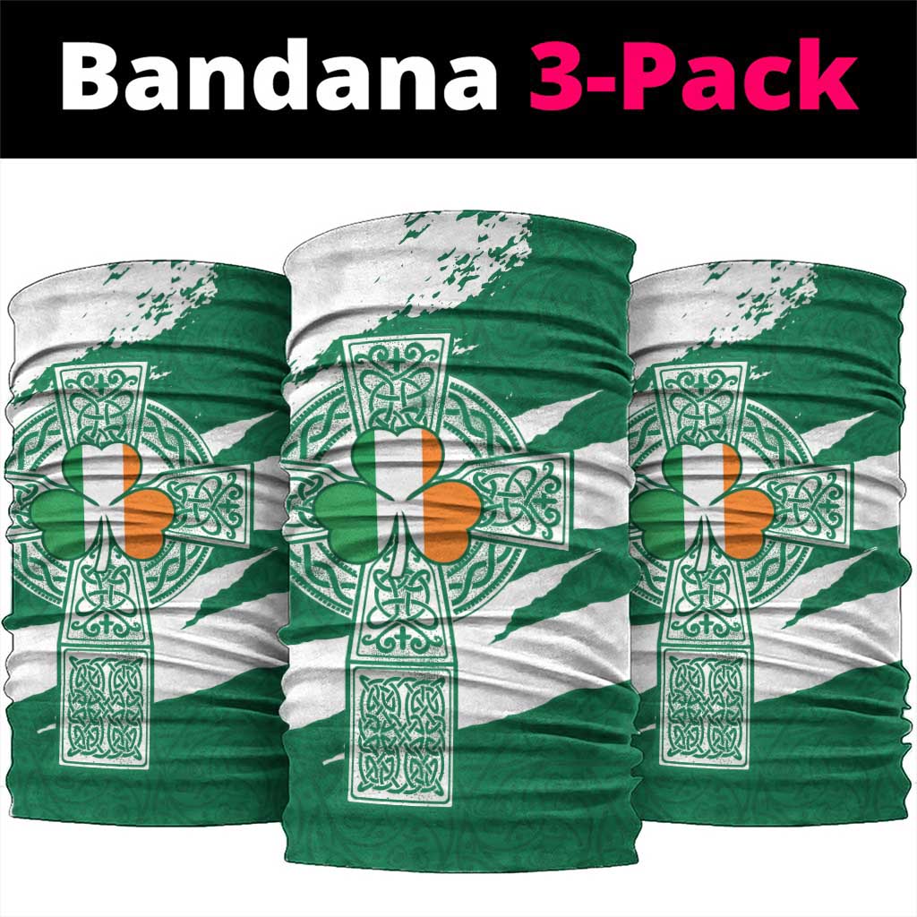 Ireland Celtic Cross Neck Gaiter Irish Flag Shamrock LT18
