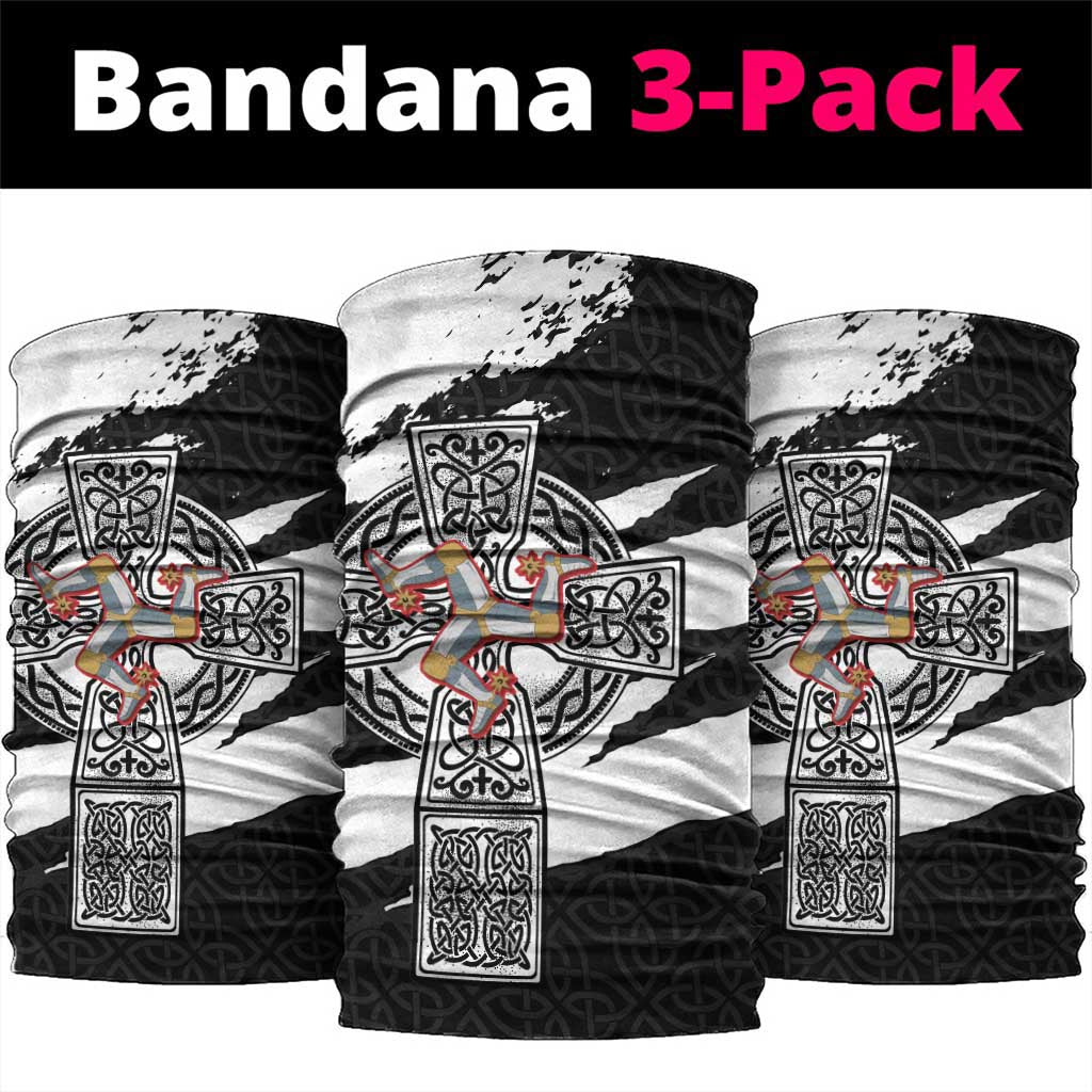 Isle of Man Celtic Cross Neck Gaiter Triskelion Emblem LT18