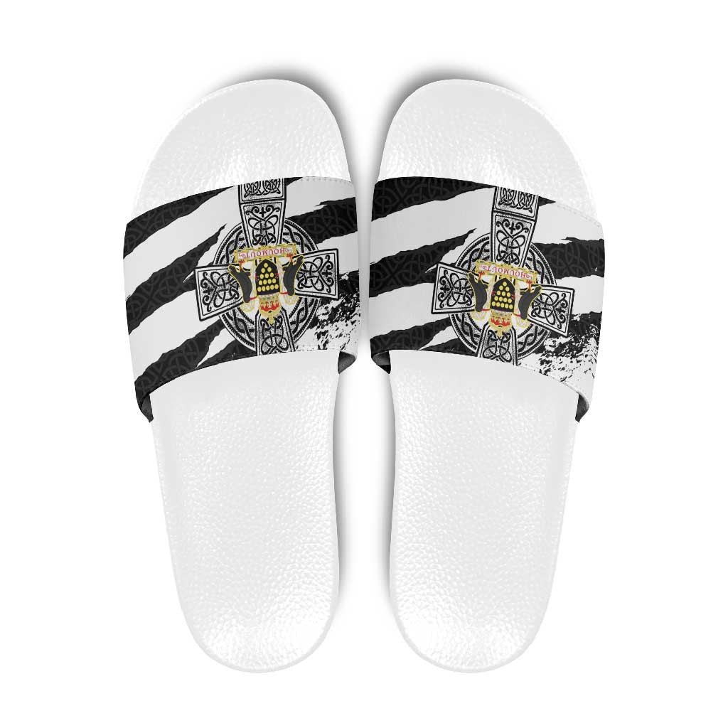 Cornwall Celtic Cross Slide Sandals Coat Of Arms LT18