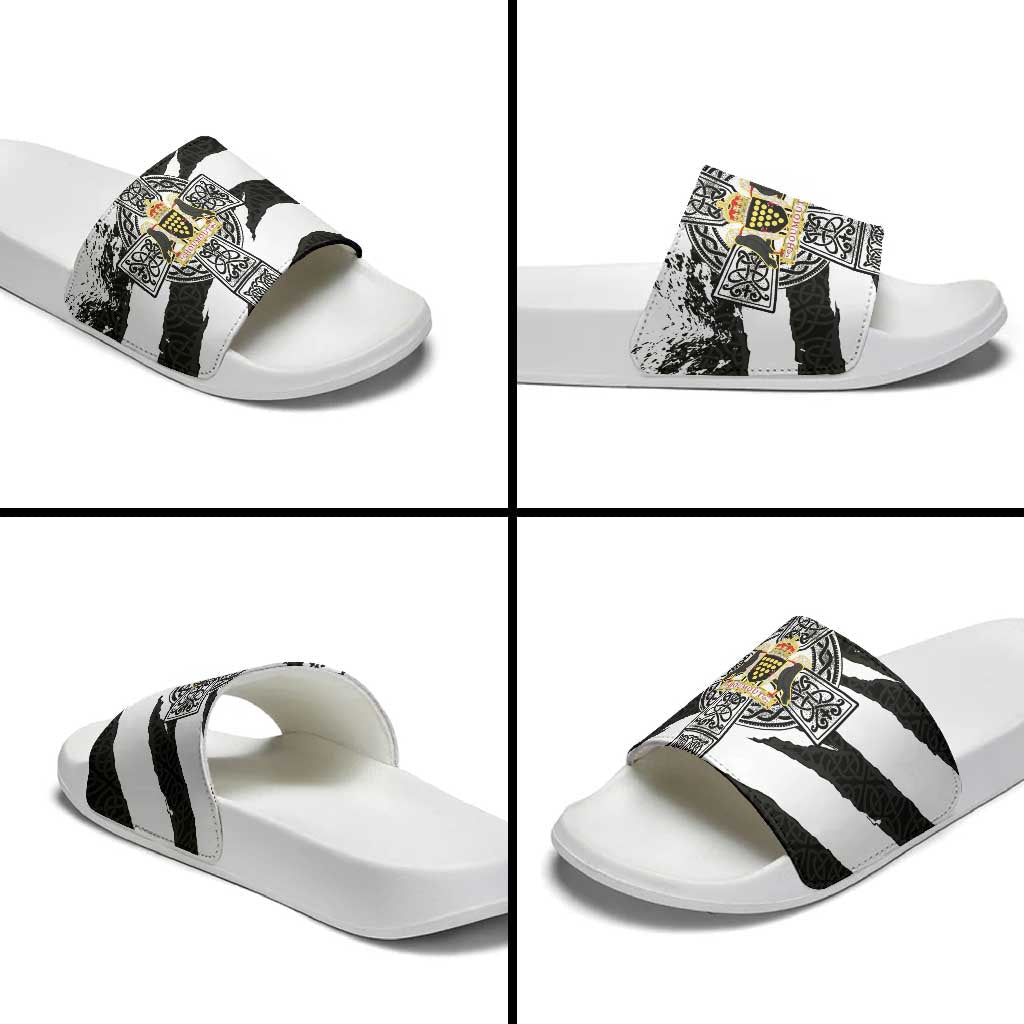 Cornwall Celtic Cross Slide Sandals Coat Of Arms LT18