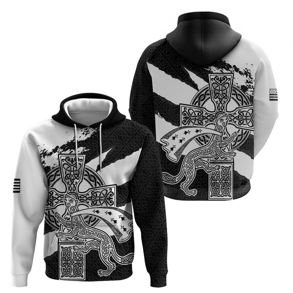 Brittany Celtic Cross Hoodie Celtic Pattern LT18