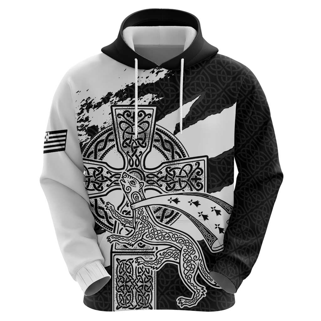 Brittany Celtic Cross Hoodie Celtic Pattern LT18