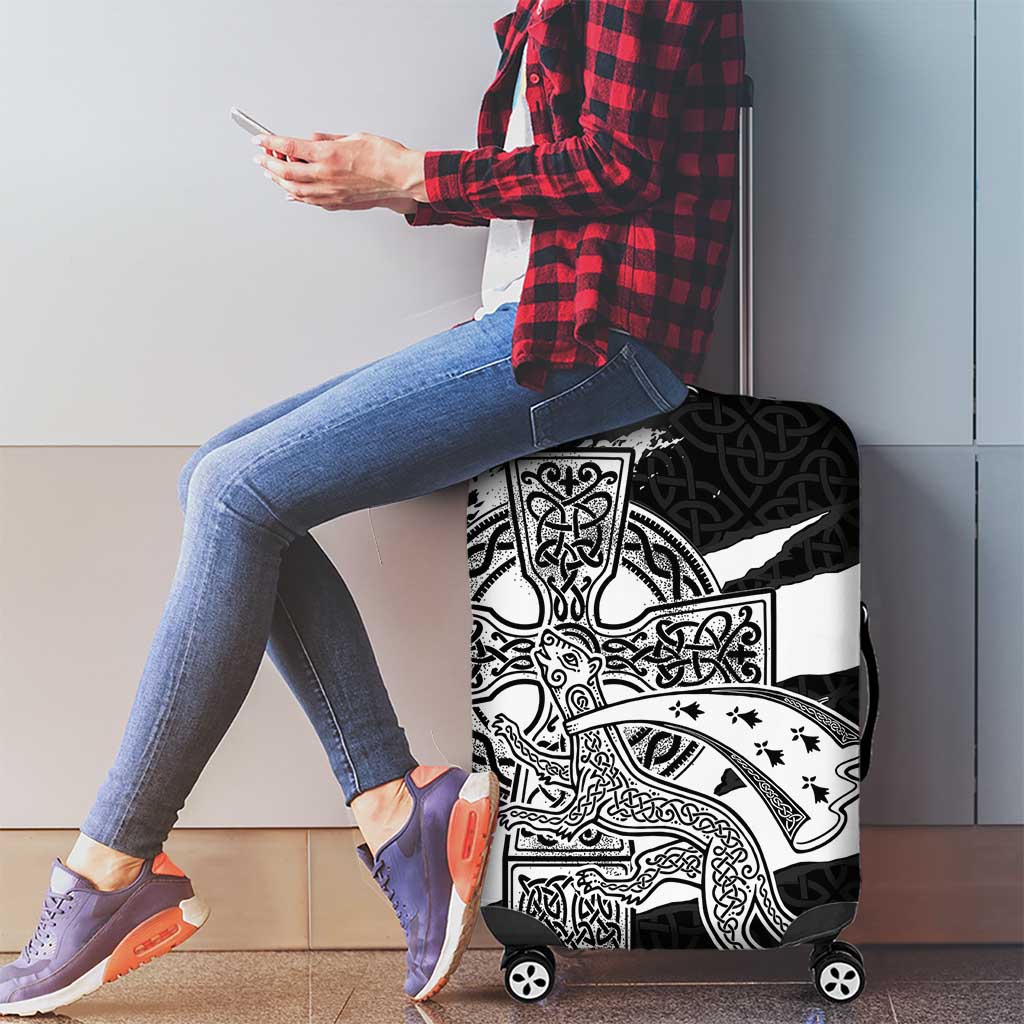 Brittany Celtic Cross Luggage Cover Celtic Pattern LT18
