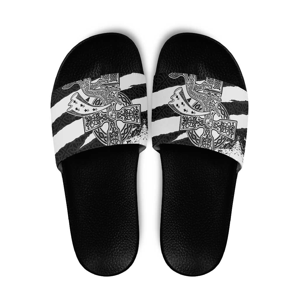 Brittany Celtic Cross Slide Sandals Celtic Pattern LT18