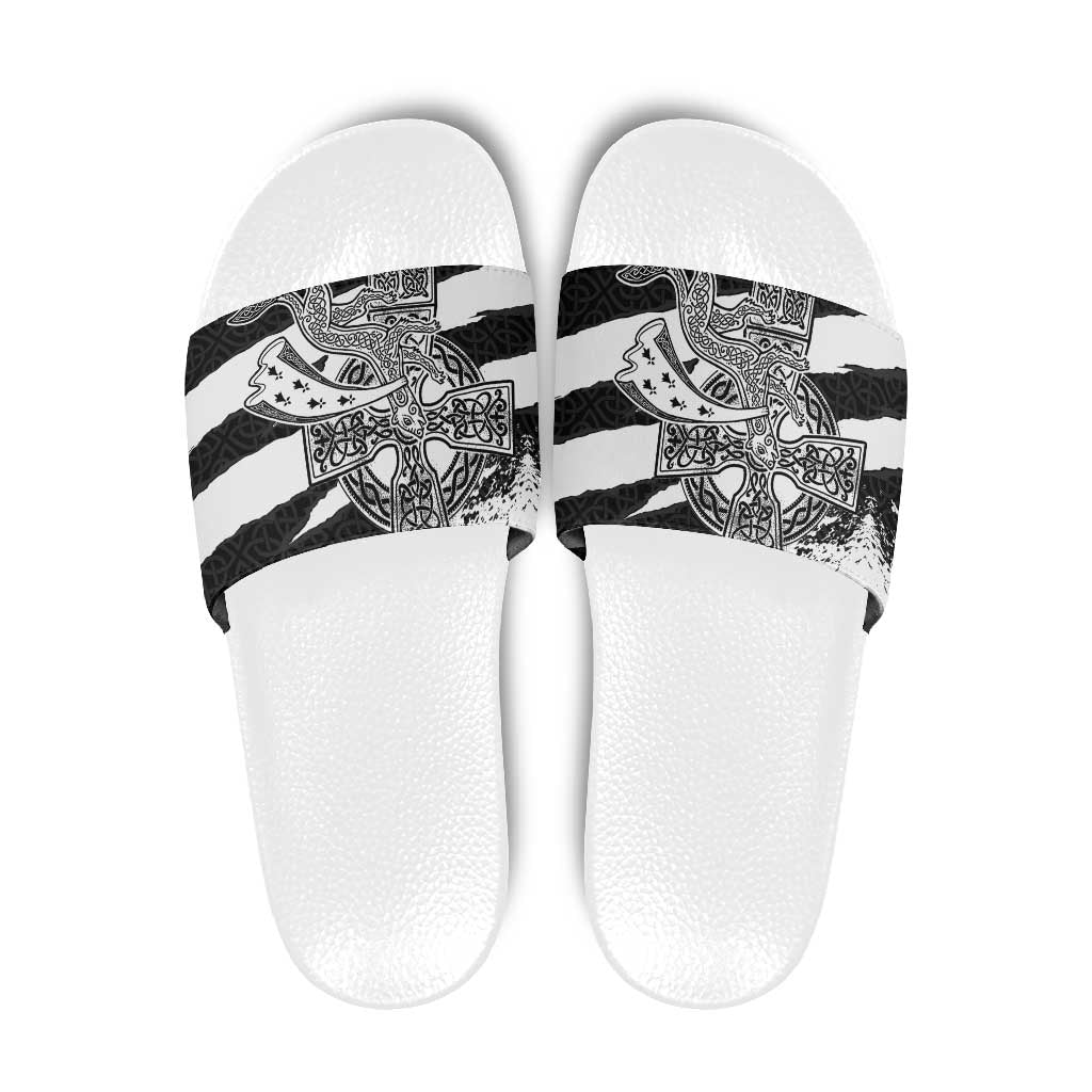 Brittany Celtic Cross Slide Sandals Celtic Pattern LT18