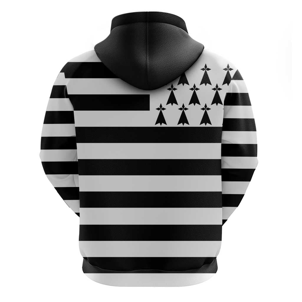 Brittany Flag Style Hoodie Kentoch Mervel Eget Bezan Saotret LT18