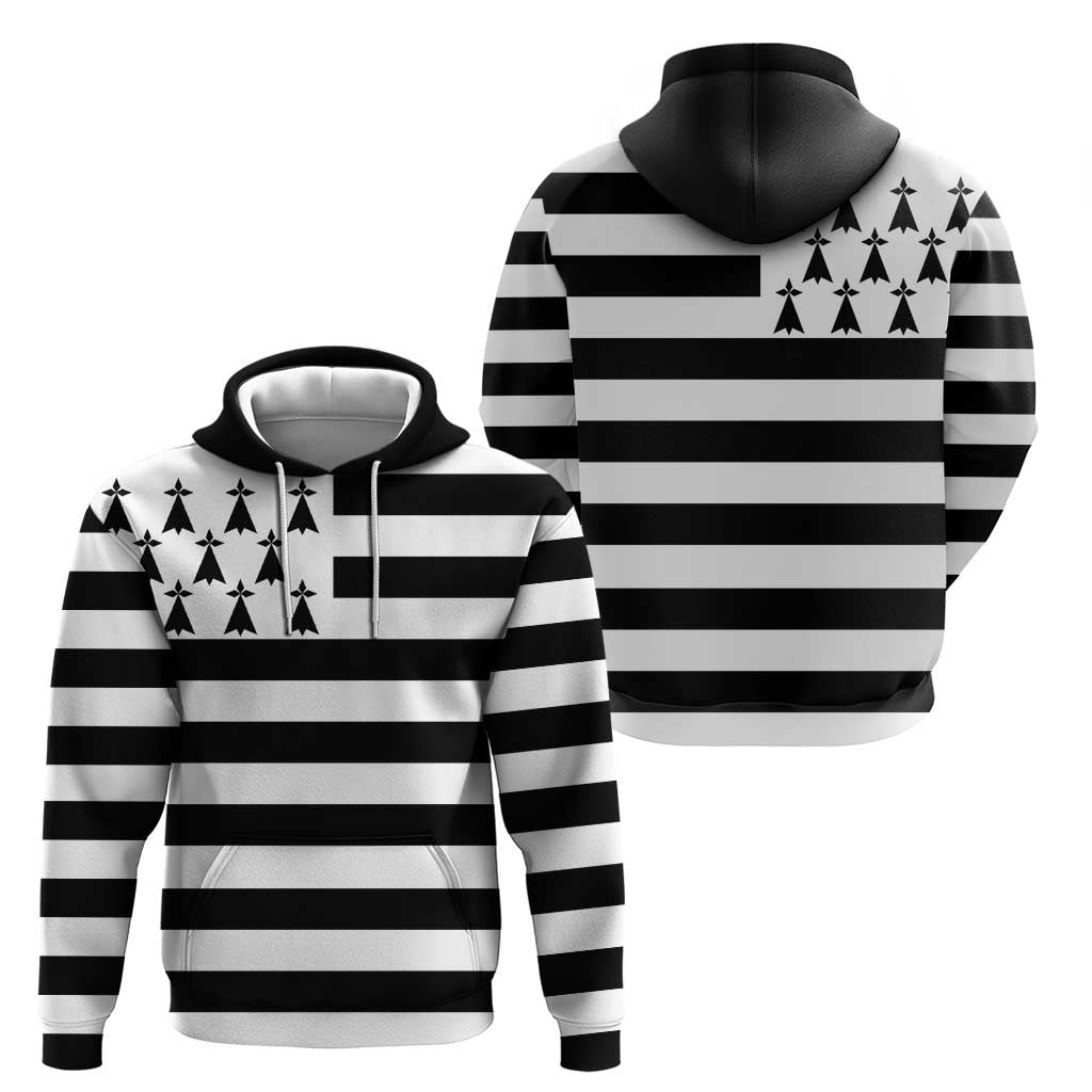 Brittany Flag Style Hoodie Kentoch Mervel Eget Bezan Saotret LT18