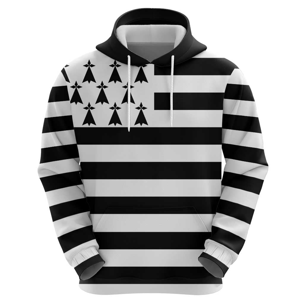 Brittany Flag Style Hoodie Kentoch Mervel Eget Bezan Saotret LT18