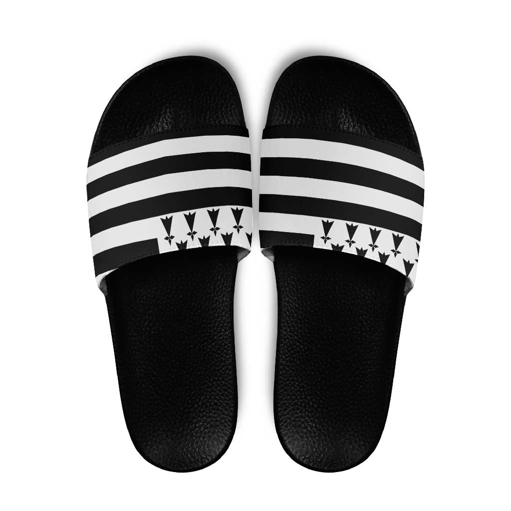 Brittany Flag Style Slide Sandals Kentoch Mervel Eget Bezan Saotret LT18