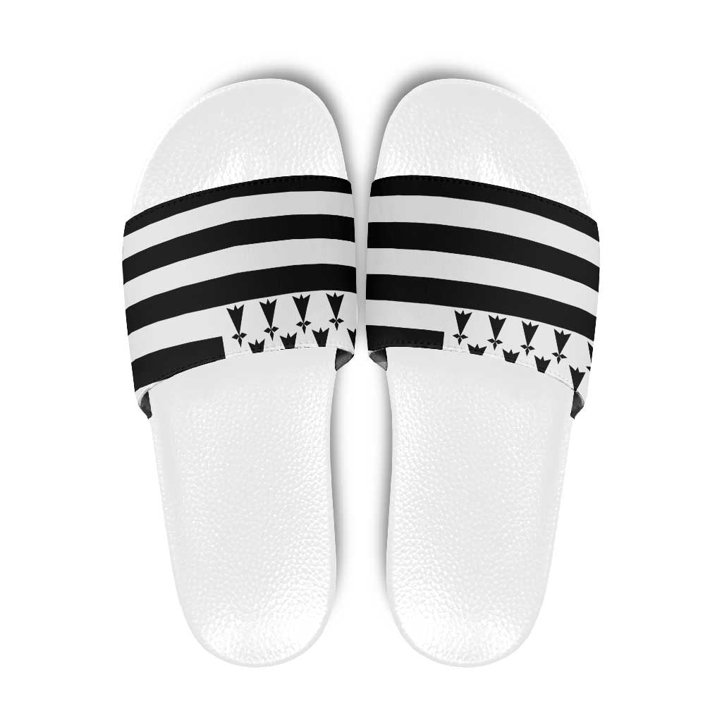 Brittany Flag Style Slide Sandals Kentoch Mervel Eget Bezan Saotret LT18