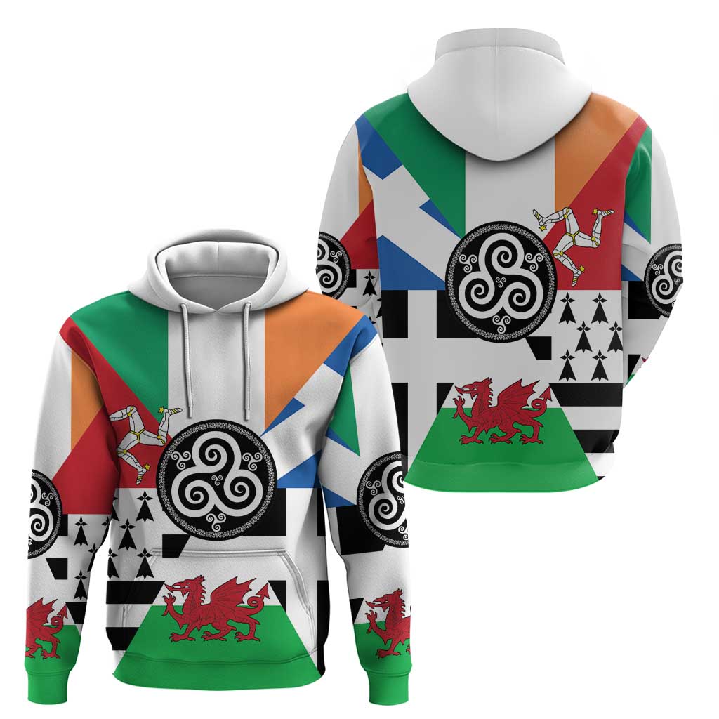 Celtic Nations Flag Hoodie Six Celtic Countries Heritage LT18