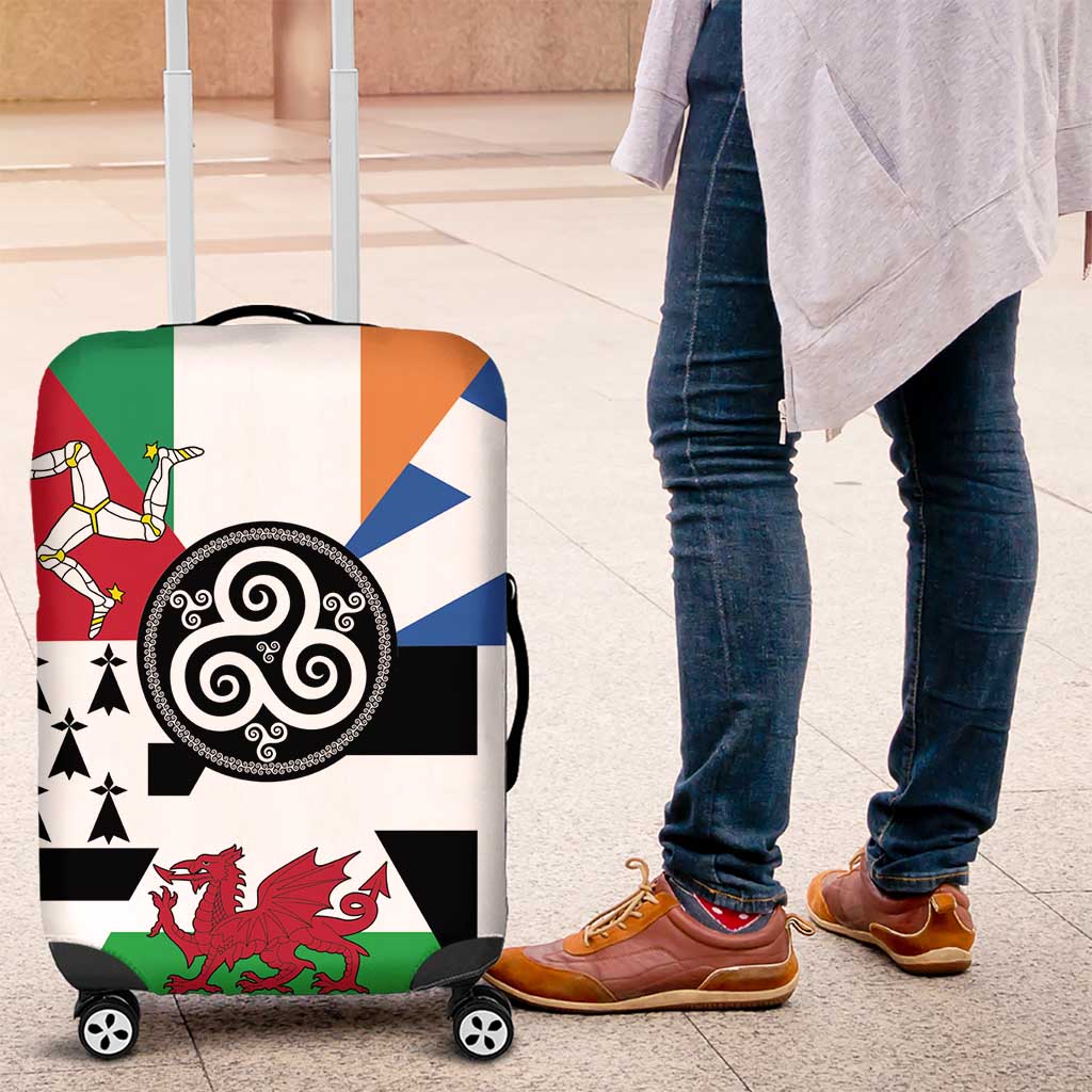 Celtic Nations Flag Luggage Cover Six Celtic Countries Heritage LT18