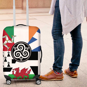 Celtic Nations Flag Luggage Cover Six Celtic Countries Heritage LT18