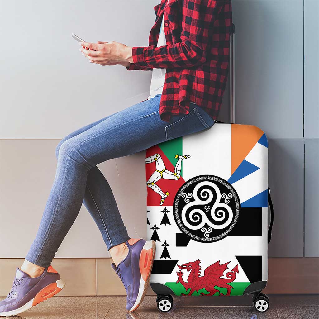 Celtic Nations Flag Luggage Cover Six Celtic Countries Heritage LT18