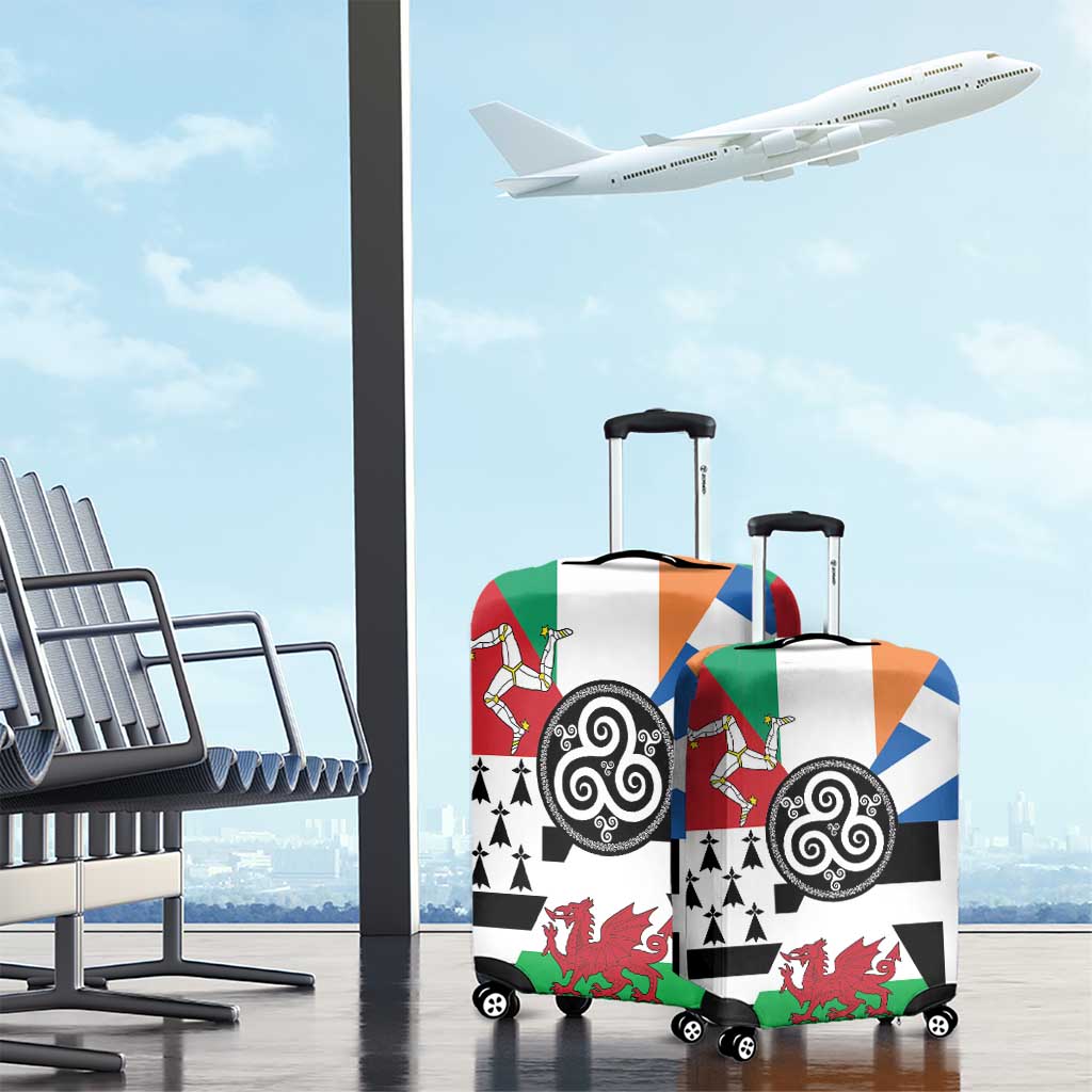 Celtic Nations Flag Luggage Cover Six Celtic Countries Heritage LT18