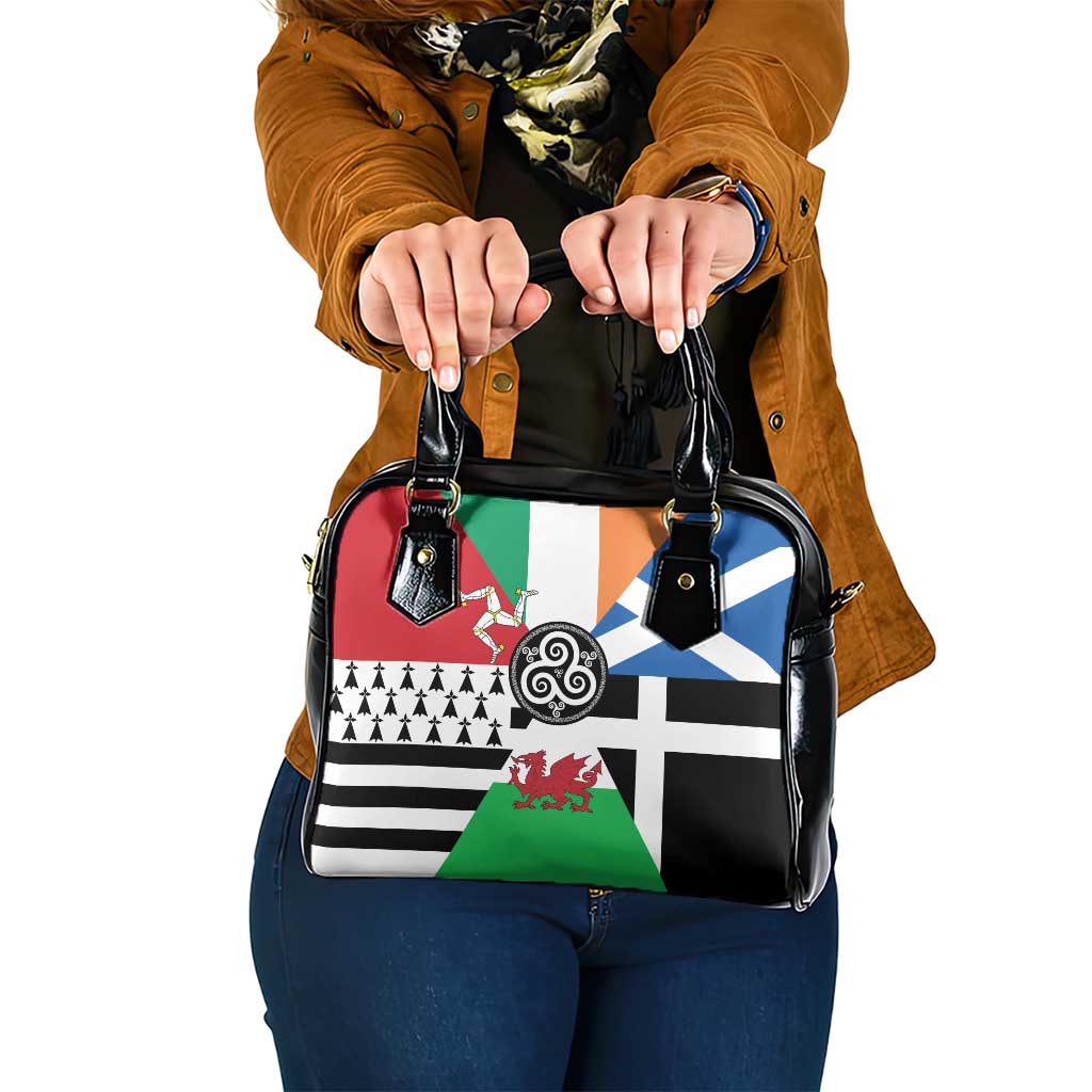 Celtic Nations Flag Shoulder Handbag Six Celtic Countries Heritage LT18