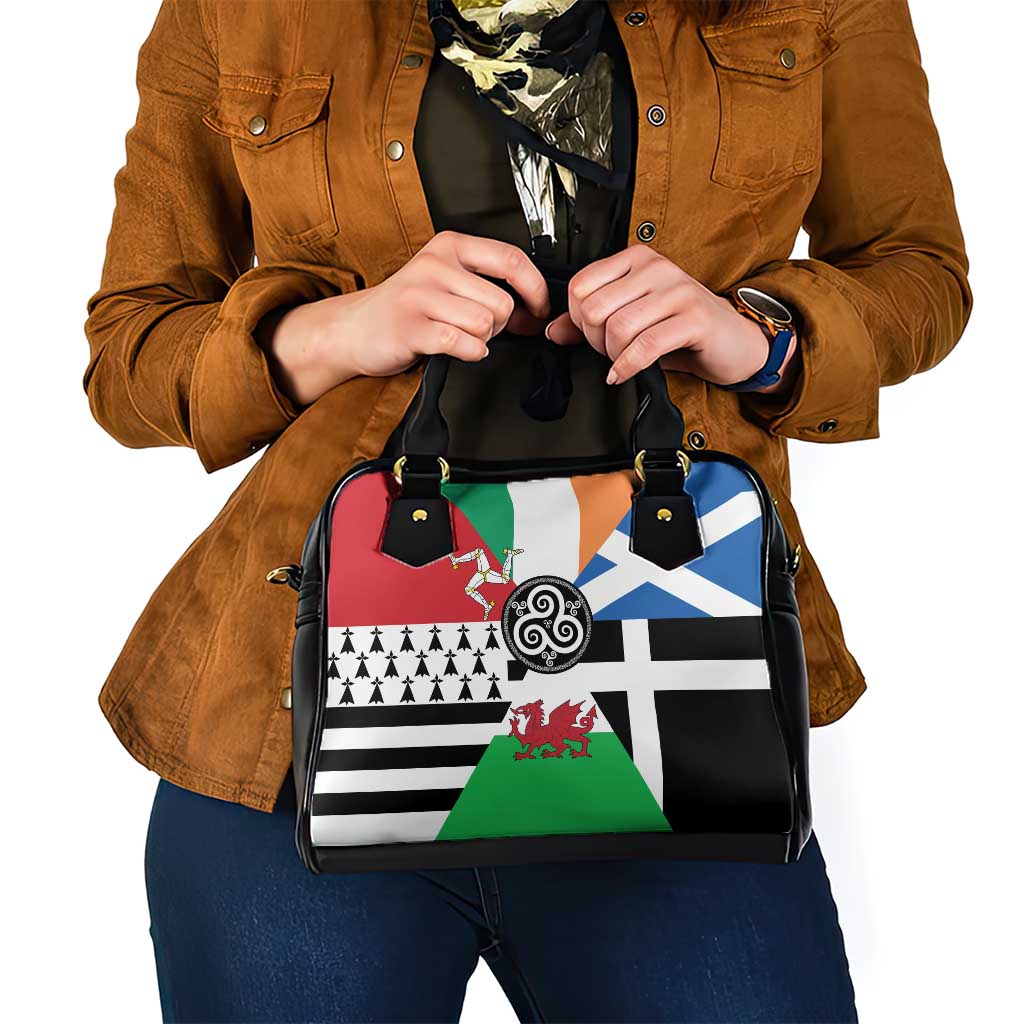 Celtic Nations Flag Shoulder Handbag Six Celtic Countries Heritage LT18