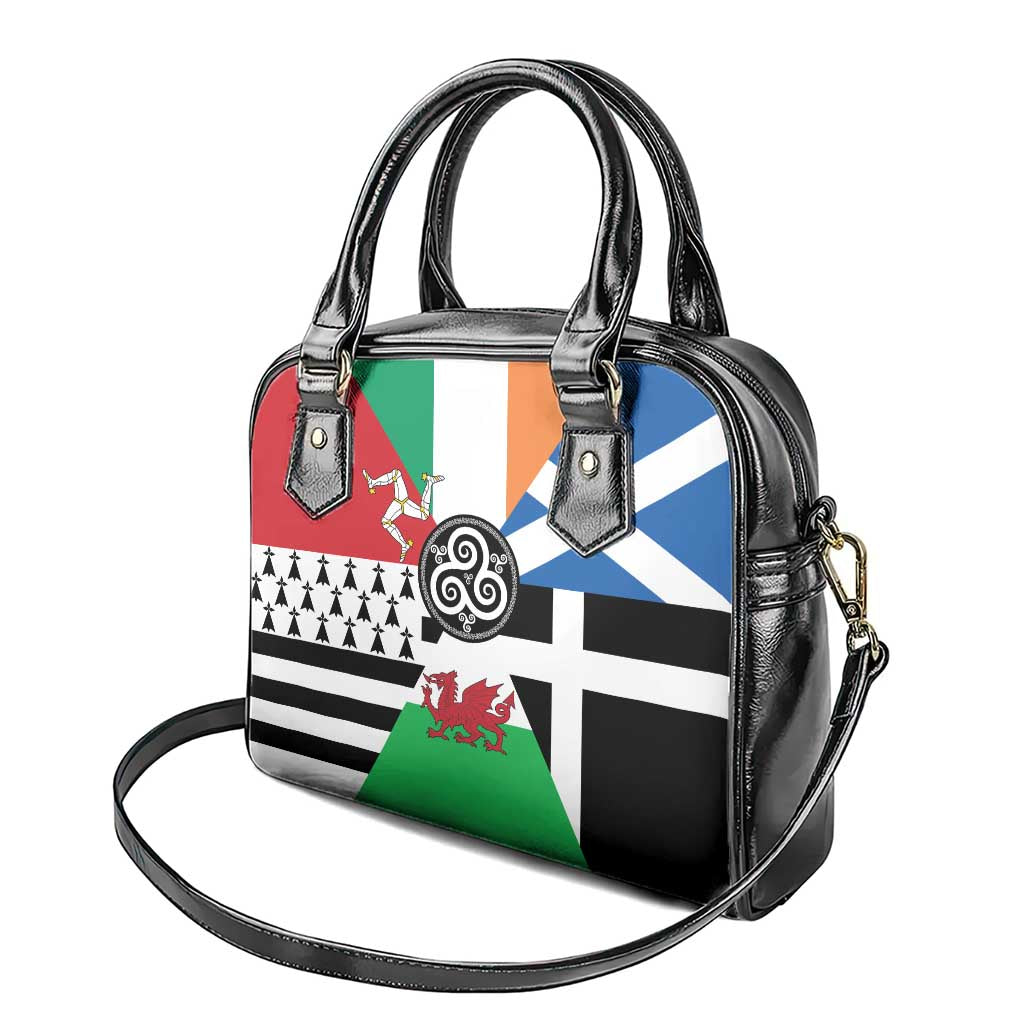 Celtic Nations Flag Shoulder Handbag Six Celtic Countries Heritage LT18