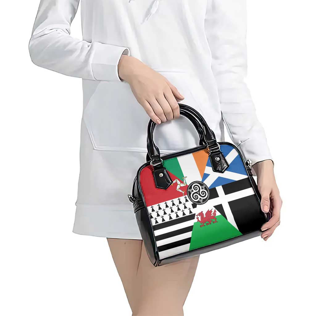 Celtic Nations Flag Shoulder Handbag Six Celtic Countries Heritage LT18