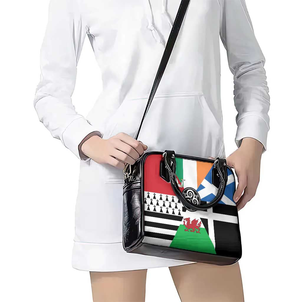 Celtic Nations Flag Shoulder Handbag Six Celtic Countries Heritage LT18