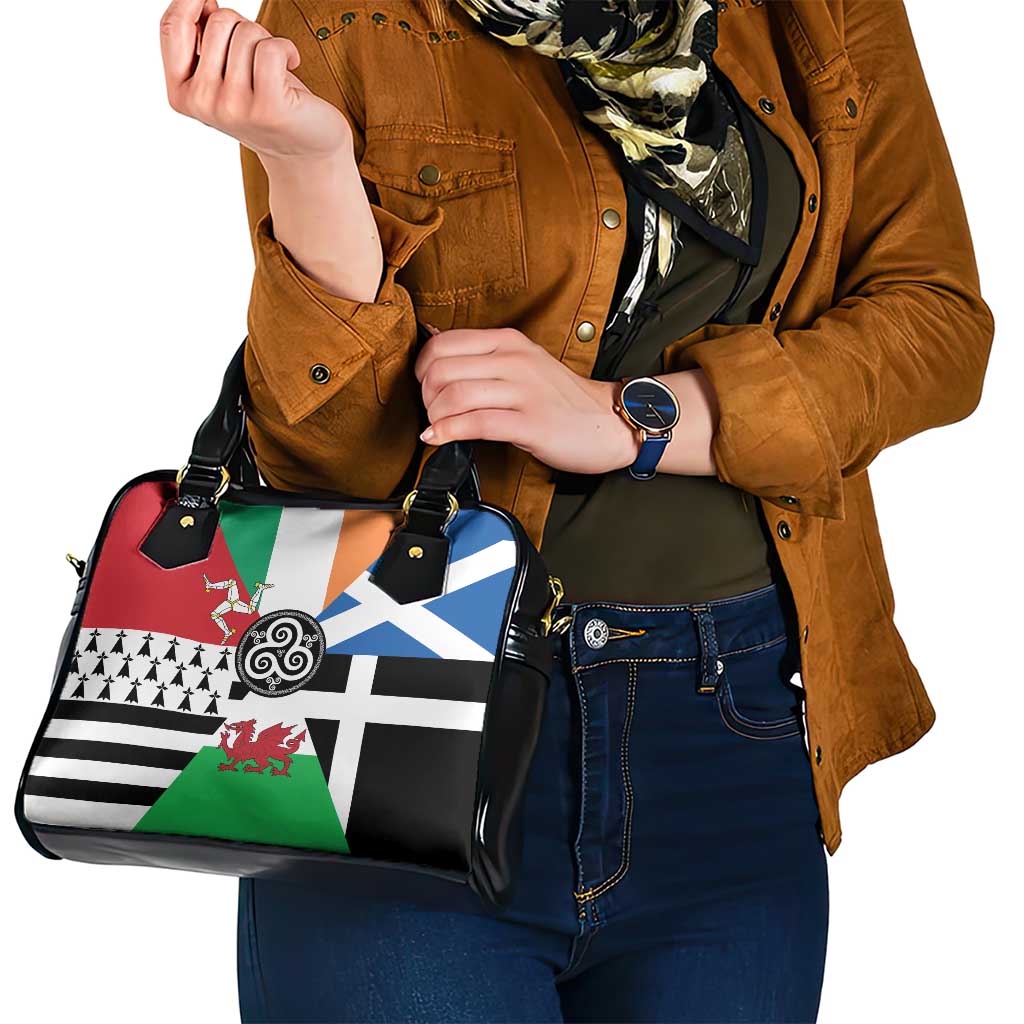 Celtic Nations Flag Shoulder Handbag Six Celtic Countries Heritage LT18