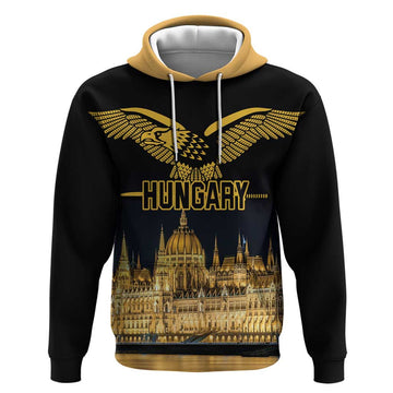 Personalized Hungary Budapest Capital Hoodie Hungarian Turul Bird LT18