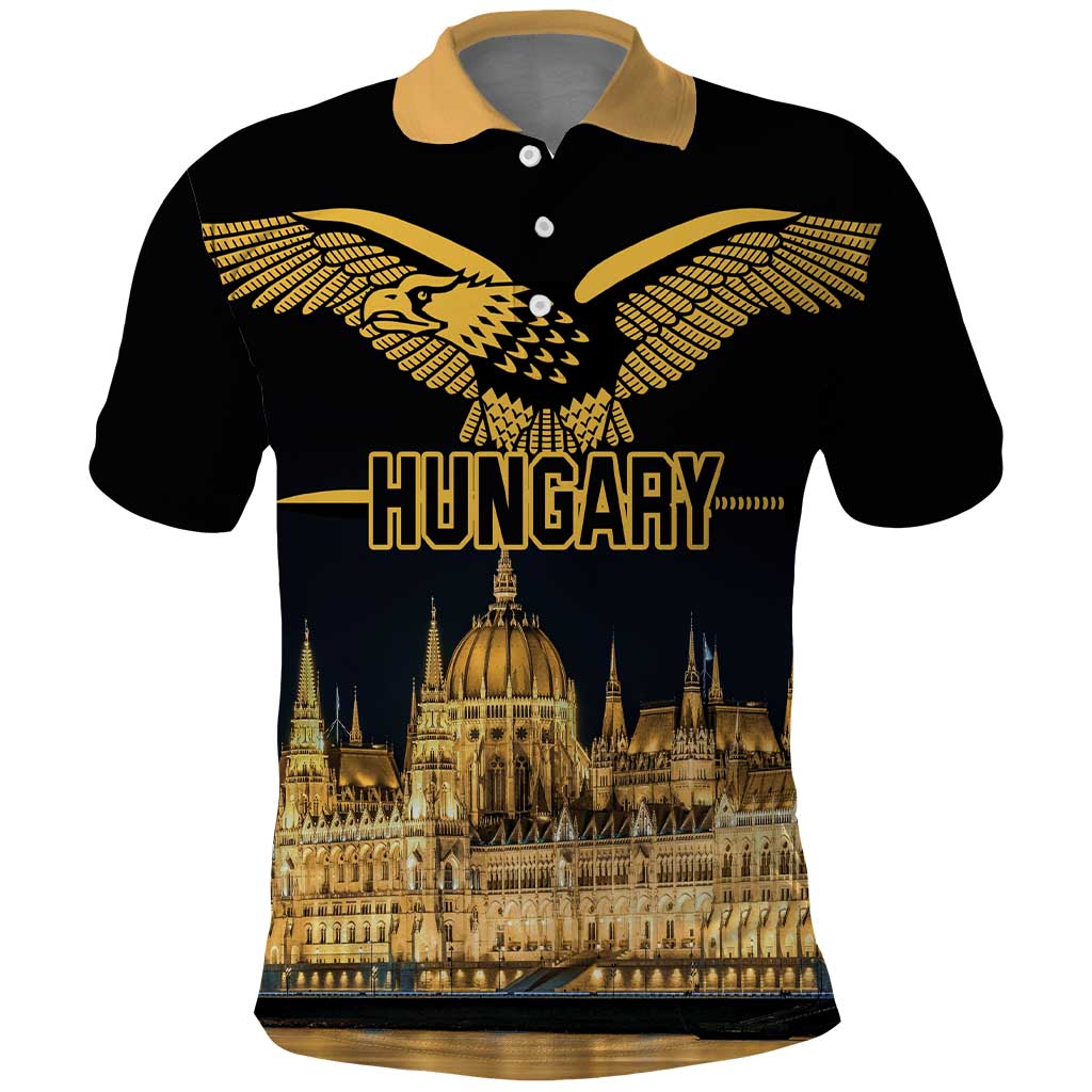 Personalized Hungary Budapest Capital Polo Shirt Hungarian Turul Bird LT18
