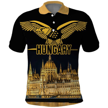 Personalized Hungary Budapest Capital Polo Shirt Hungarian Turul Bird LT18
