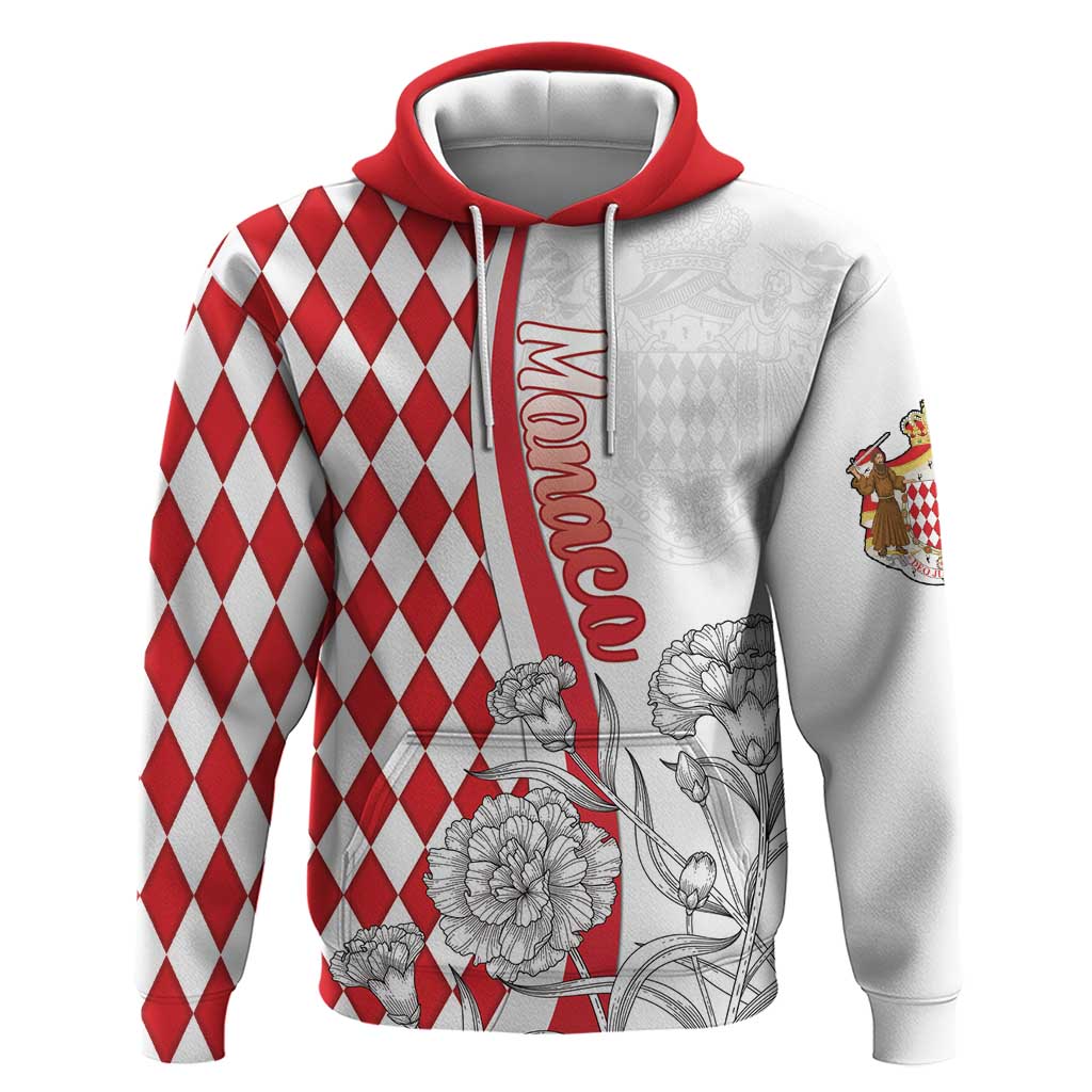 Monaco Deo Juvante Hoodie Lozenge Flag Style LT18