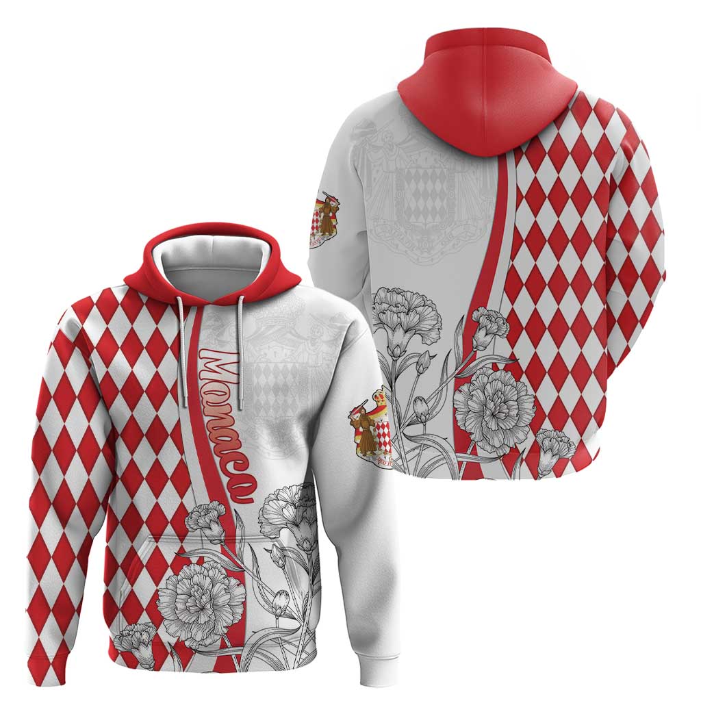 Monaco Deo Juvante Hoodie Lozenge Flag Style LT18