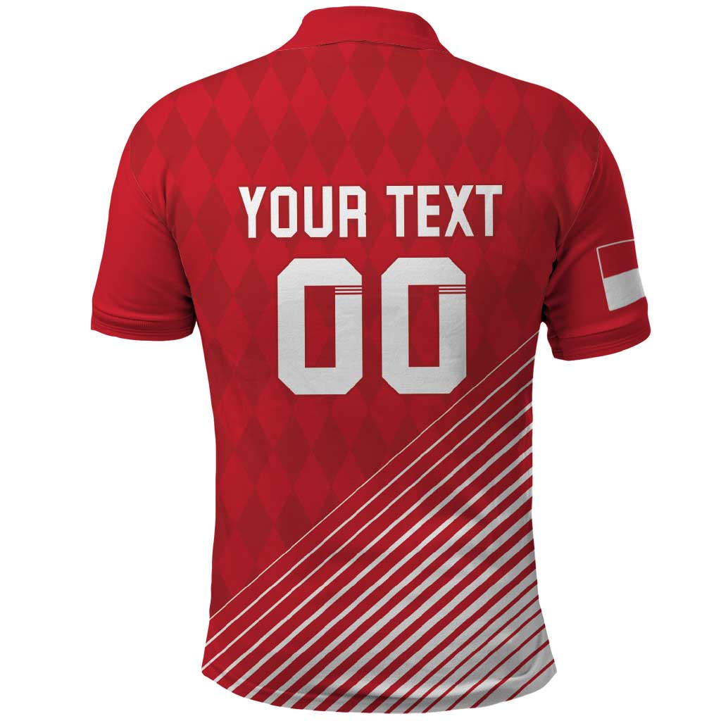 Custom Monaco Football Polo Shirt Go Champion 2025 LT18