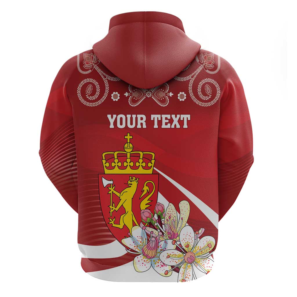Personalized Norway Constitution Day Hoodie Norwegian Lion Pyramidal Saxifrage LT18