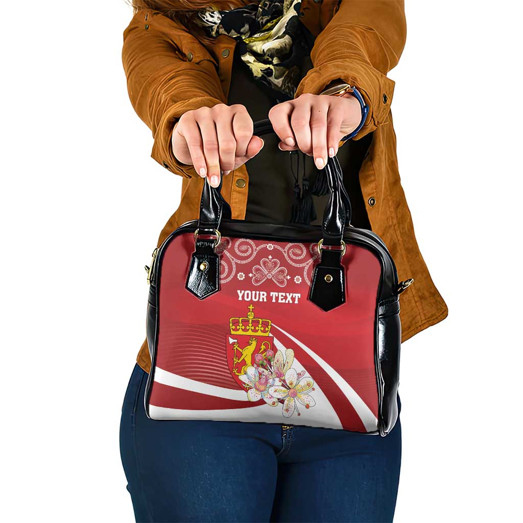 Personalized Norway Constitution Day Shoulder Handbag Norwegian Lion Pyramidal Saxifrage LT18