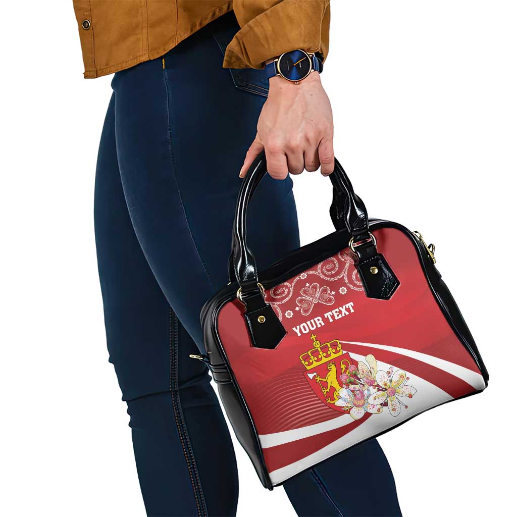 Personalized Norway Constitution Day Shoulder Handbag Norwegian Lion Pyramidal Saxifrage LT18
