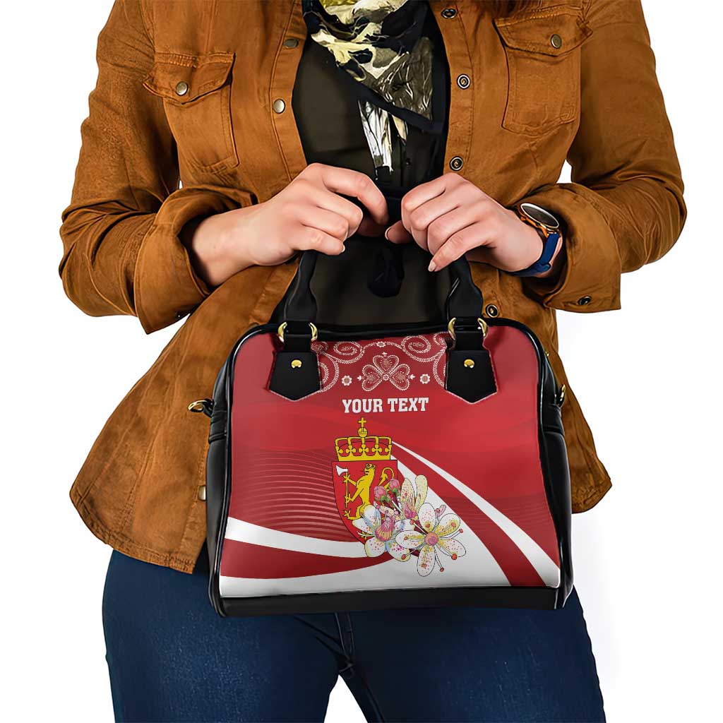 Personalized Norway Constitution Day Shoulder Handbag Norwegian Lion Pyramidal Saxifrage LT18